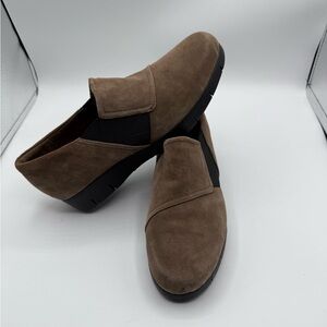 Clarks Daelyn Monarch Brown Suede Comfort Shoes Sz 8M